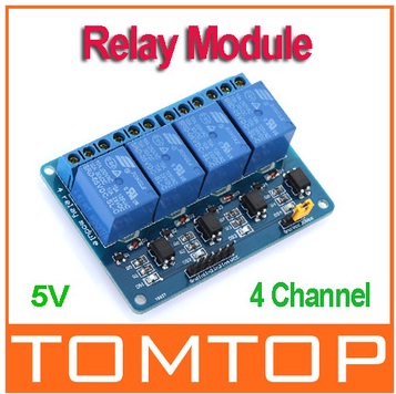4 Channel 5V Active Low Relay Module Board 