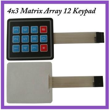 Keyboard 4 x 3 Matrix Array 12 Keypad