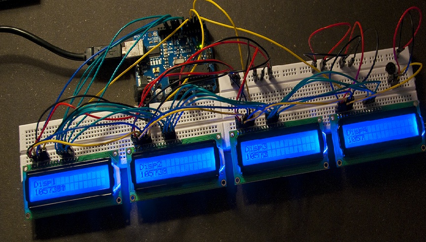 arduino With 4 LCD